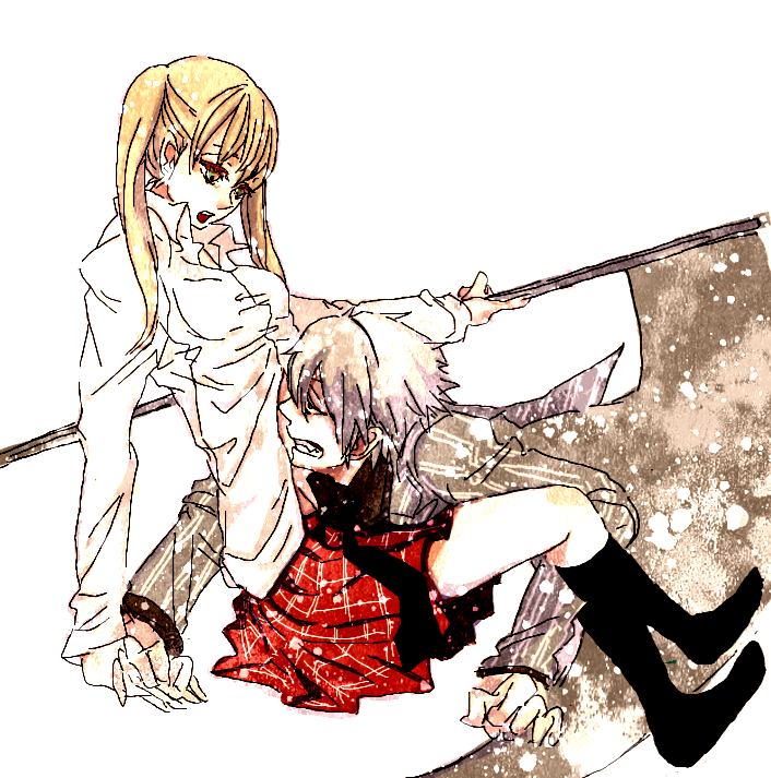 maka albarn and soul evans (soul eater) drawn by botan_(monoparade)