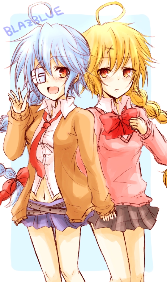 nu-13 and lambda-11 (blazblue) drawn by nyorochoko