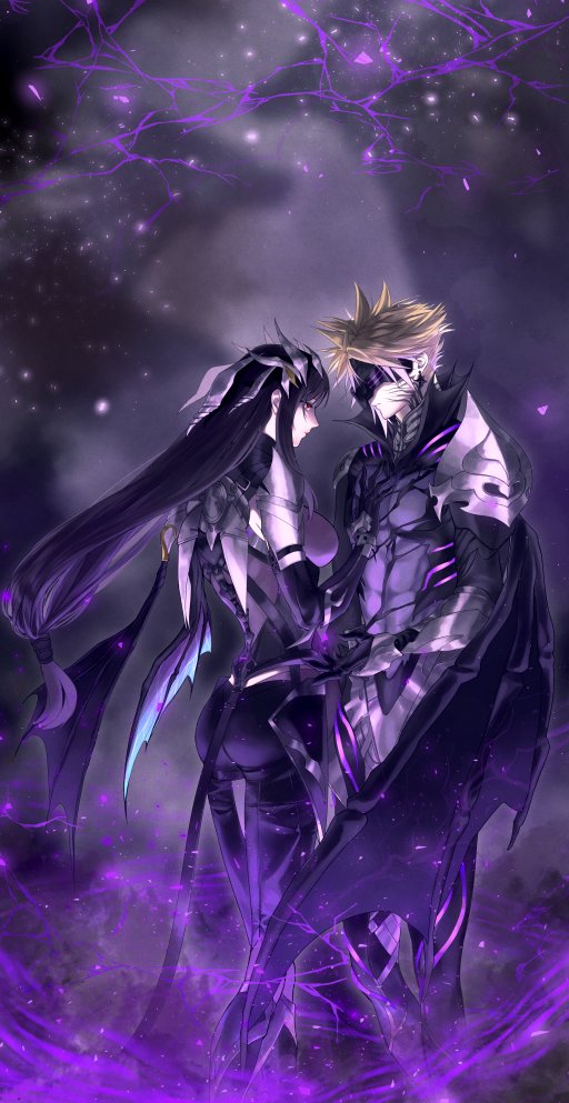 tifa lockhart and cloud strife (final fantasy and 2 more) drawn by minatoyatonami