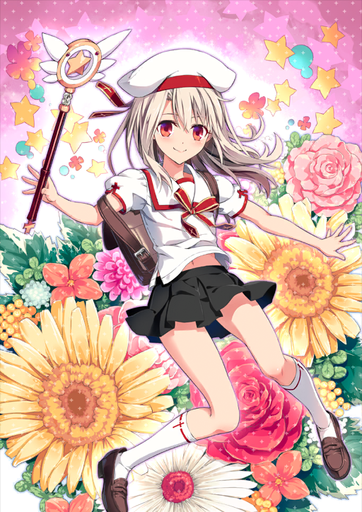 illyasviel von einzbern and magical ruby (fate and 1 more) drawn by hiroyama_hiroshi