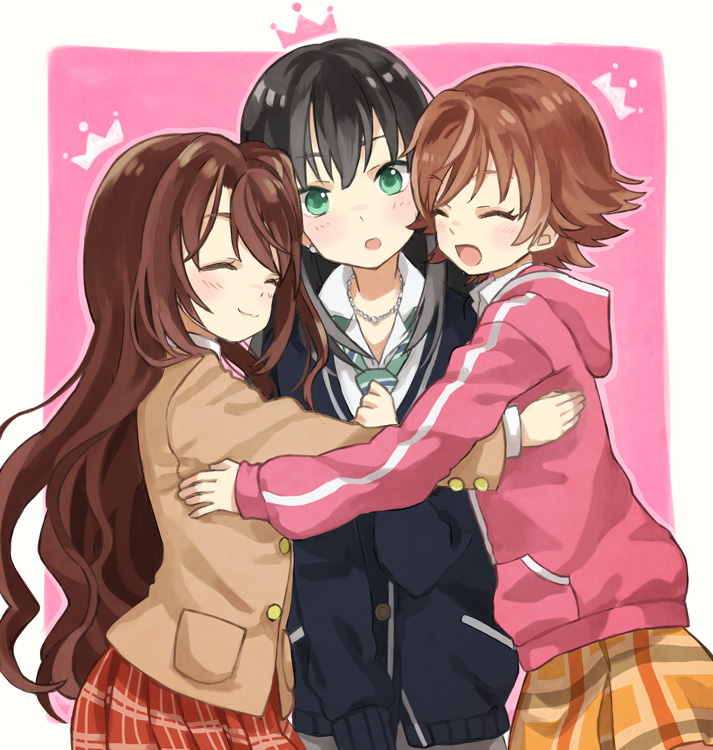 shibuya rin, shimamura uzuki, and honda mio (idolmaster and 1 more) drawn by masunosushi