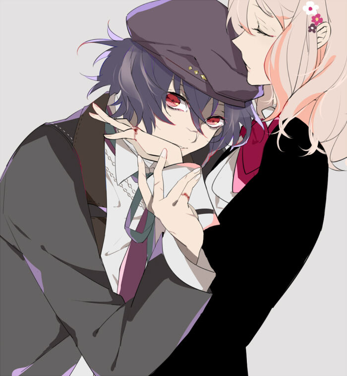 komori yui and mukami azusa (diabolik lovers) drawn by gaw_(enasa)
