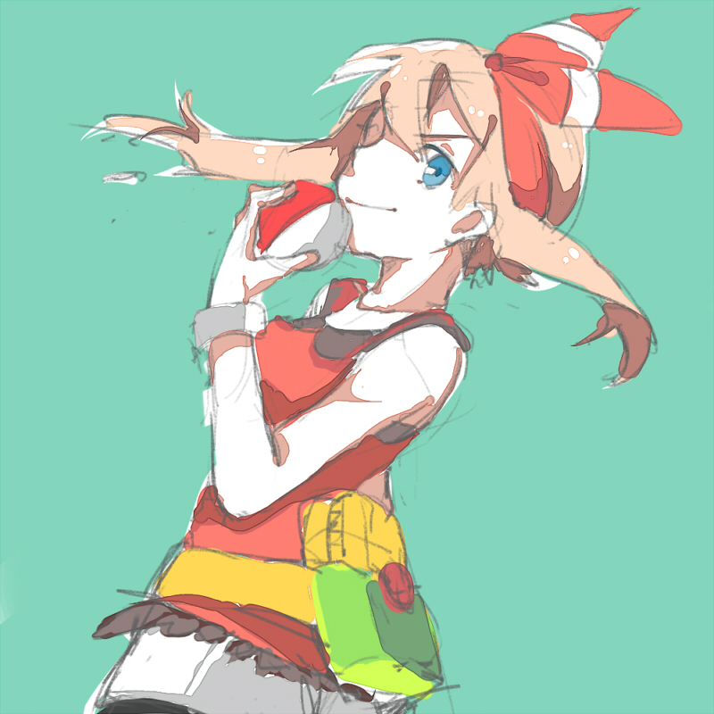 may (pokemon and 1 more) drawn by no.70