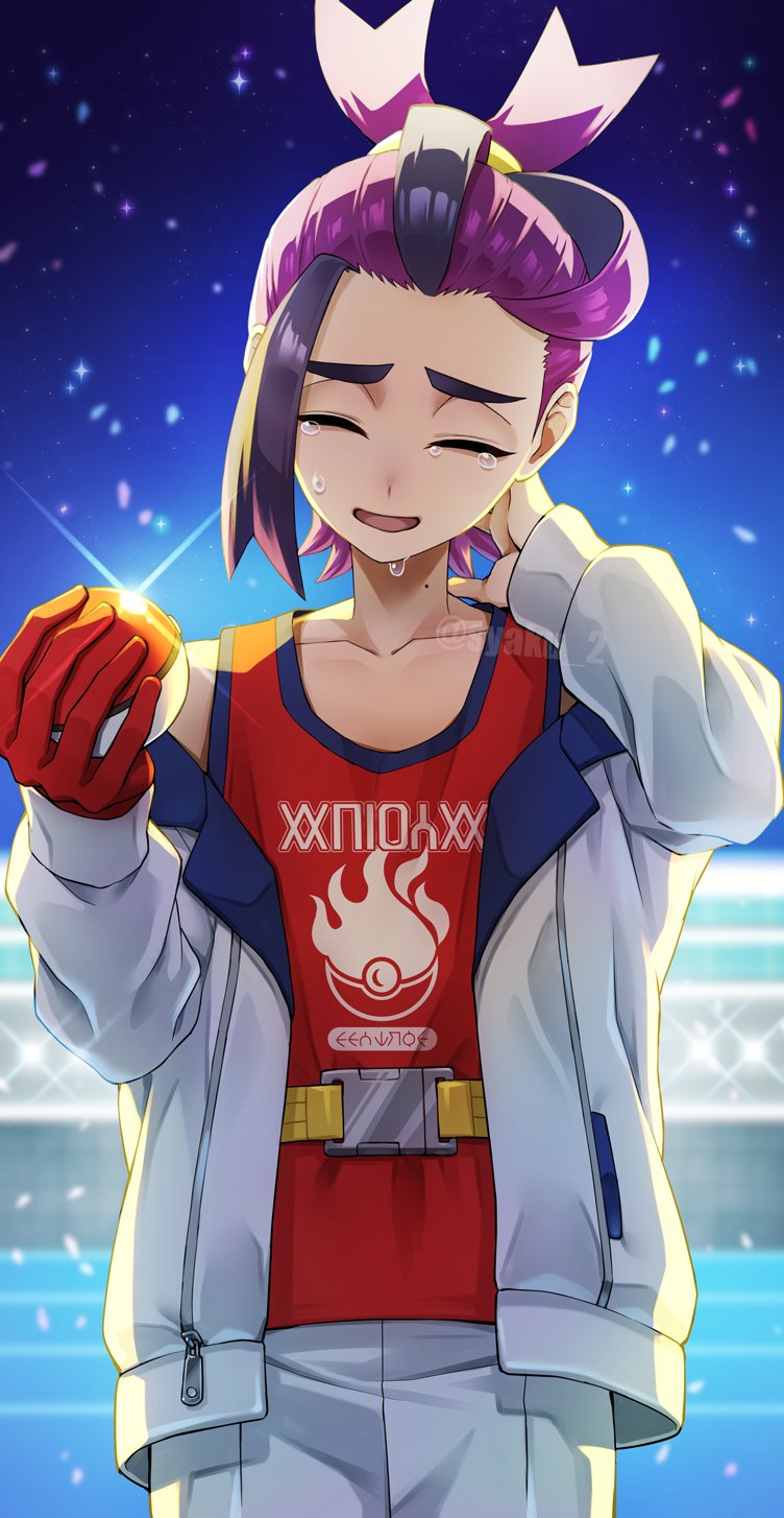 kieran (pokemon and 1 more) drawn by shakushaku_(nikutama)