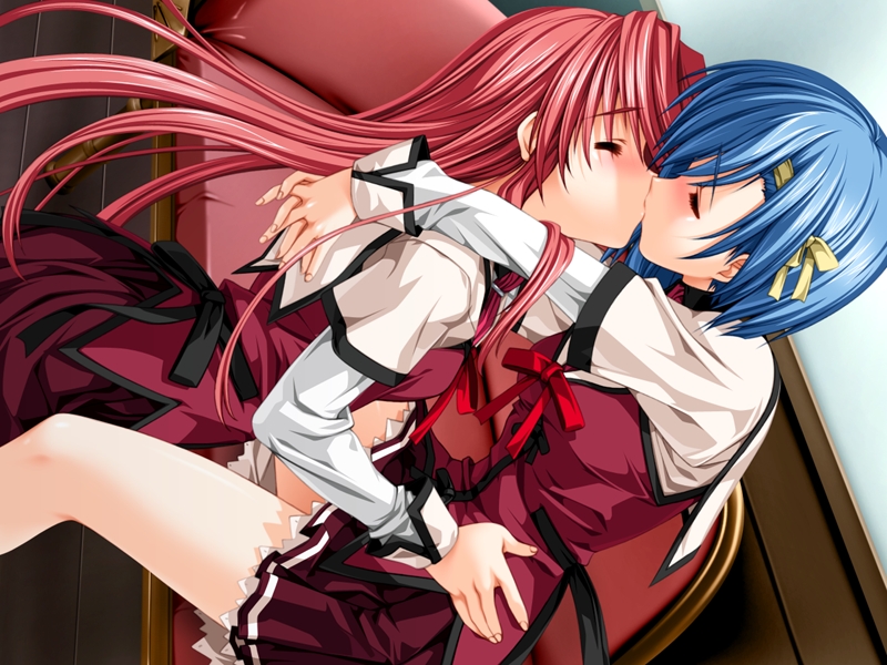 kisaragi shuuji and yamada taeko (koisuru otome to shugo no tate) drawn by senomoto_hisashi