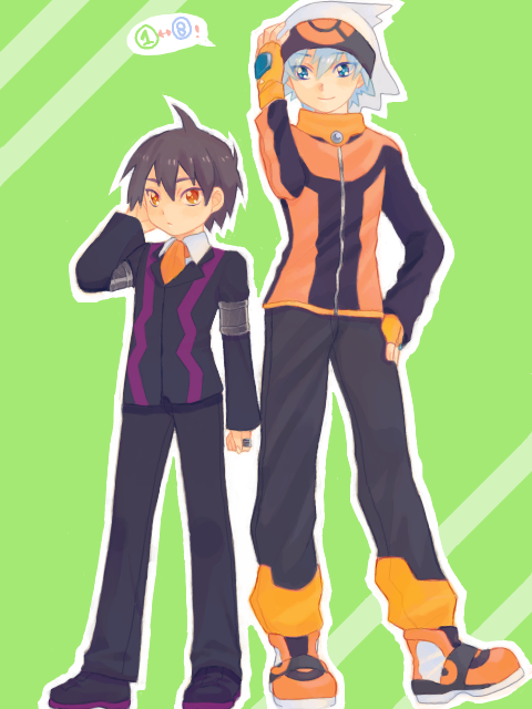 brendan and steven stone (pokemon and 1 more) drawn by tegaki_(panyorikome)