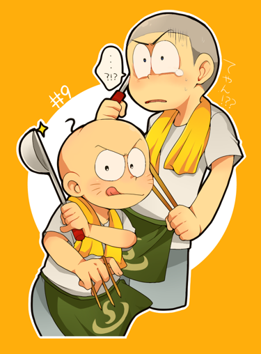 matsuno karamatsu and chibita (osomatsu and 2 more) drawn by tsubuta_hiro