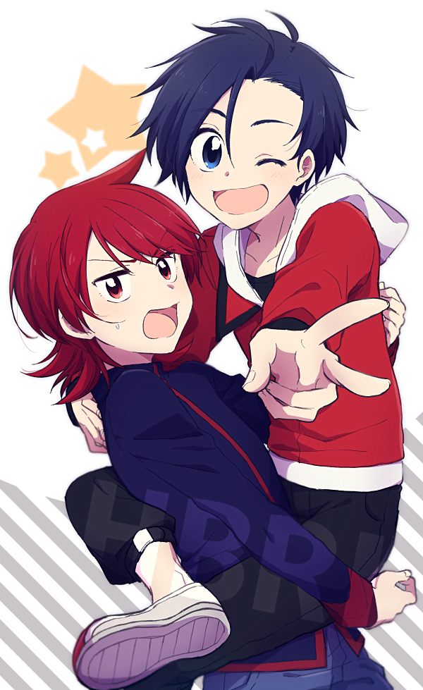 ethan and silver (pokemon and 1 more) drawn by gensi