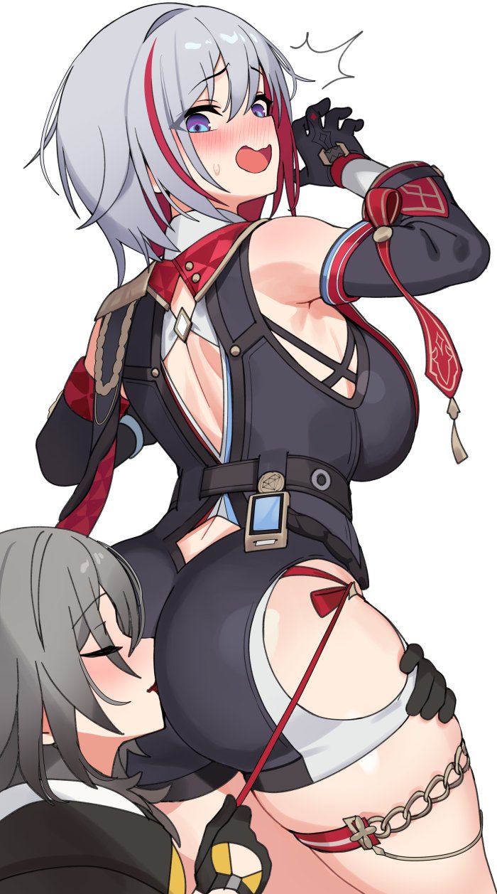 trailblazer, stelle, and topaz (honkai and 1 more) drawn by ndgd