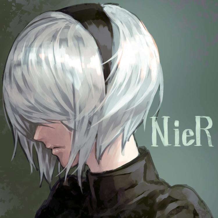 2b (nier and 1 more) drawn by mstm
