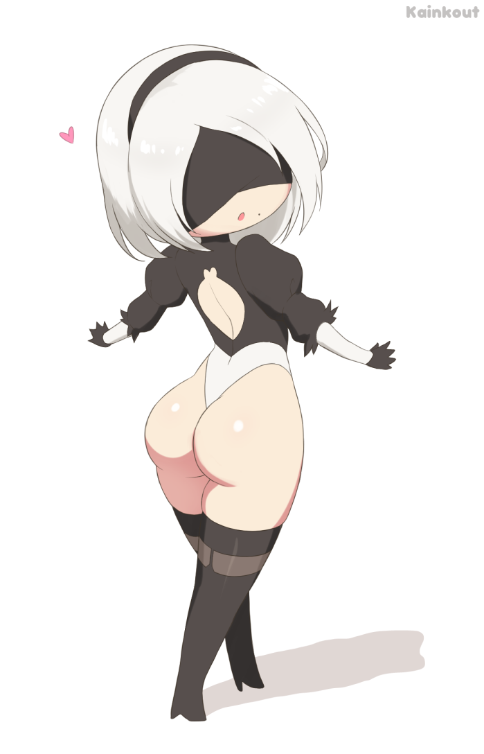 2b (nier and 1 more) drawn by kainkout