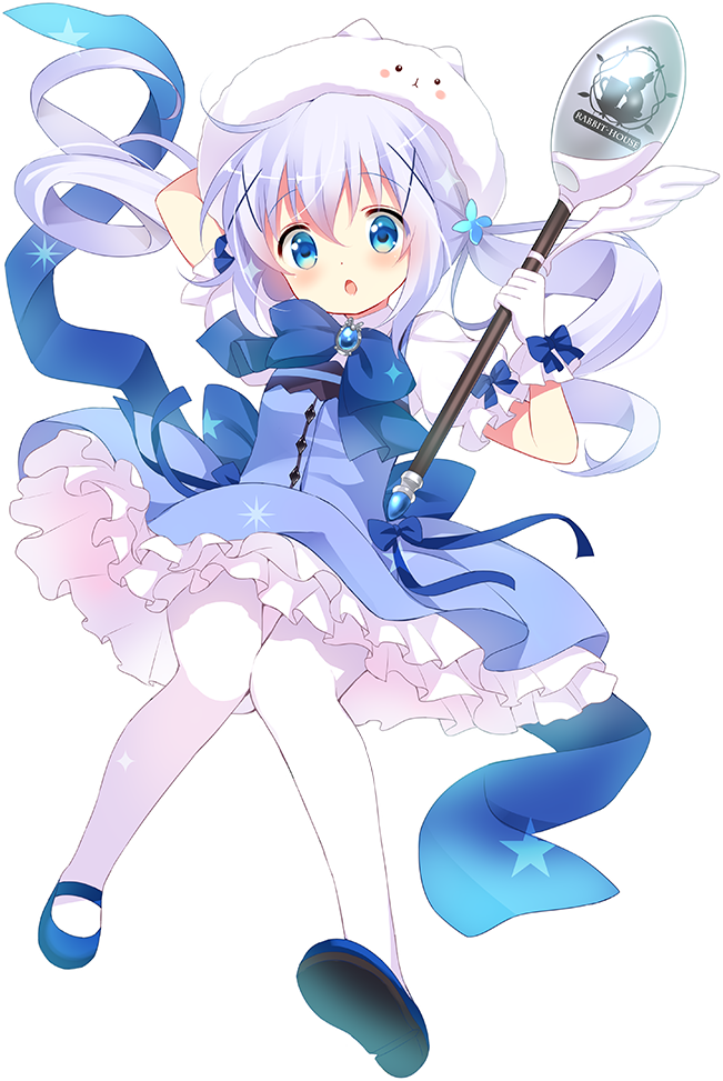kafuu chino and tippy (gochuumon wa usagi desu ka?) drawn by koi_(koisan)
