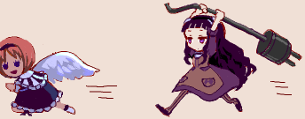 hardgore alice and minael (mahou shoujo ikusei keikaku and 1 more) drawn by hayanye