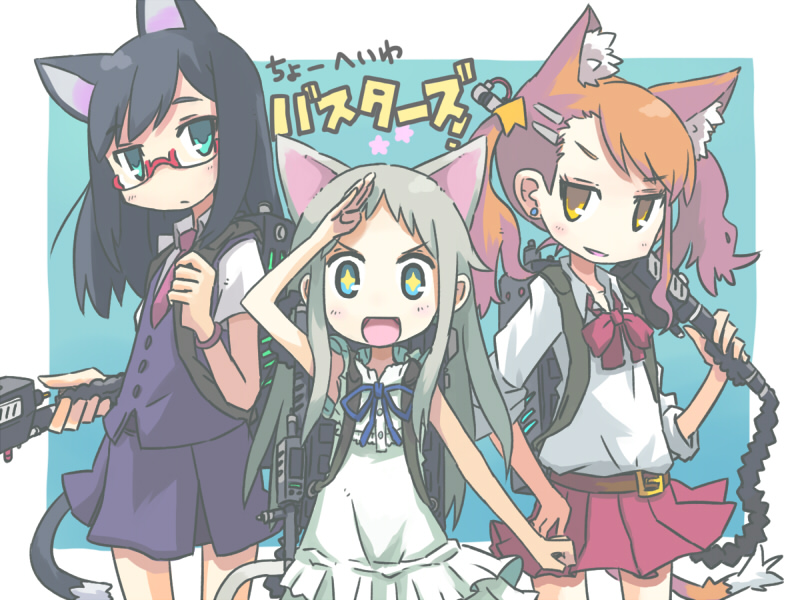 honma meiko, anjou naruko, and tsurumi chiriko (ano hi mita hana no namae wo bokutachi wa mada shiranai. and 1 more) drawn by ueshita