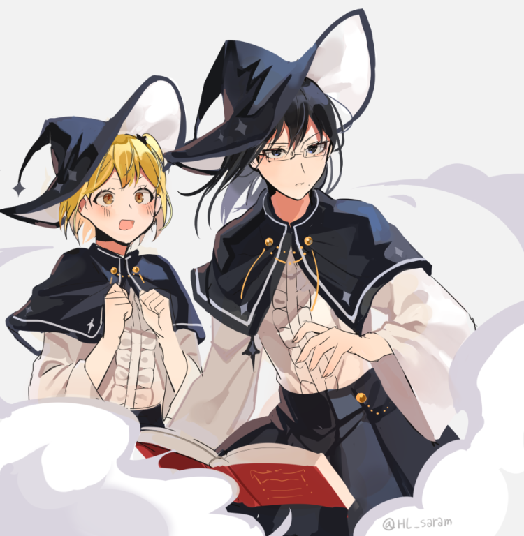 shimizu kiyoko and yachi hitoka (haikyuu!!) drawn by joman