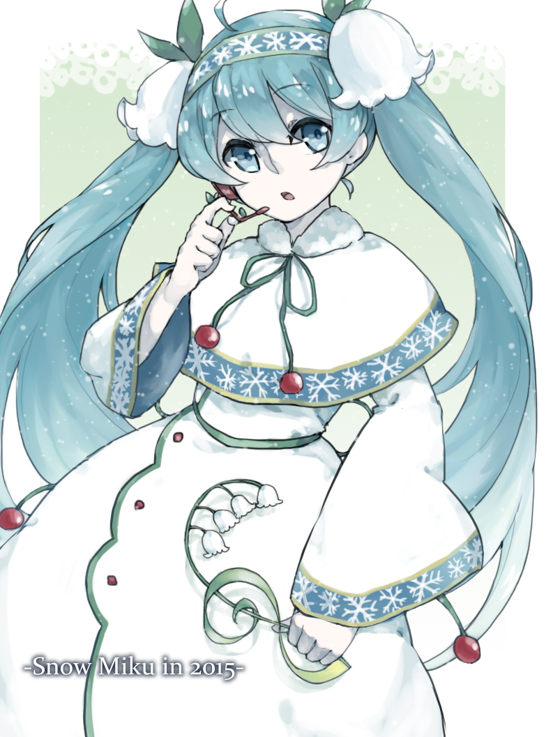 hatsune miku and yuki miku (vocaloid) drawn by nashi_(tidal0414)