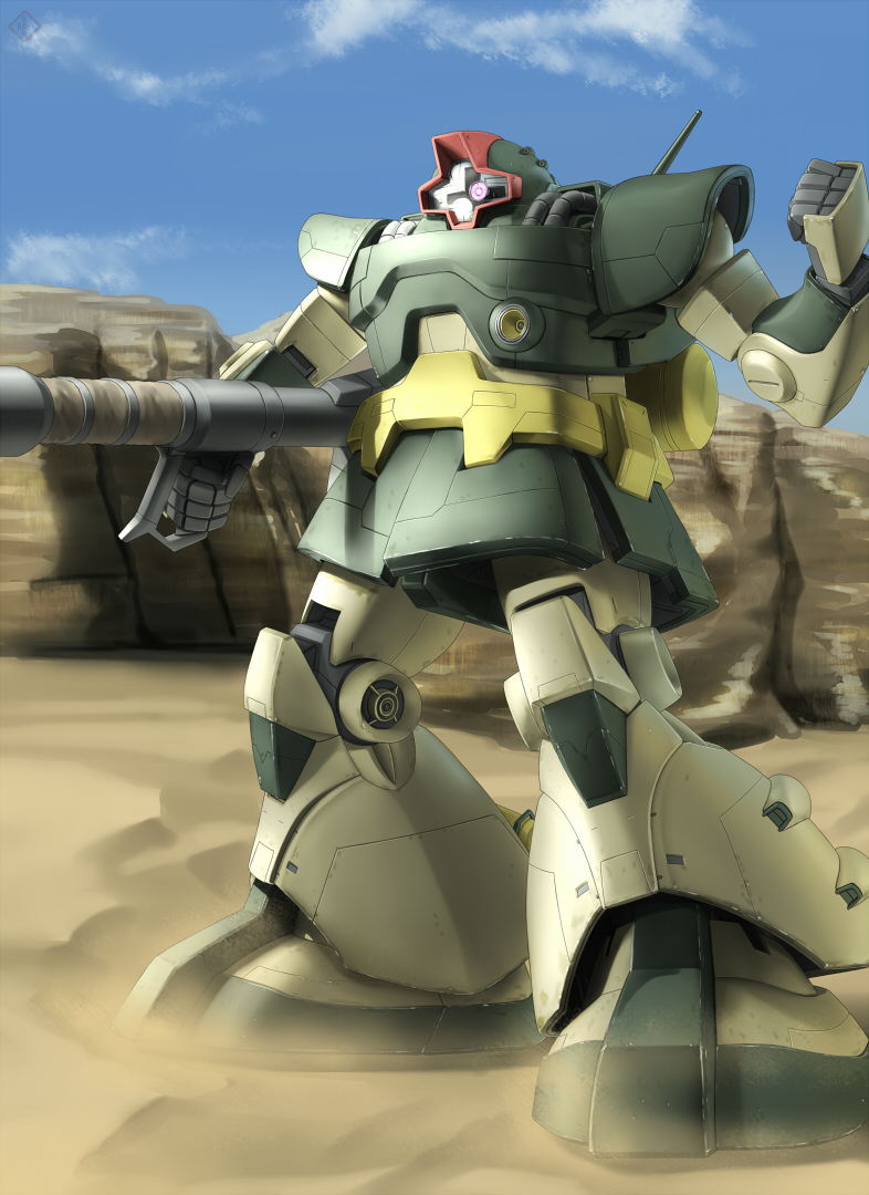 dom (gundam and 1 more) drawn by raybar