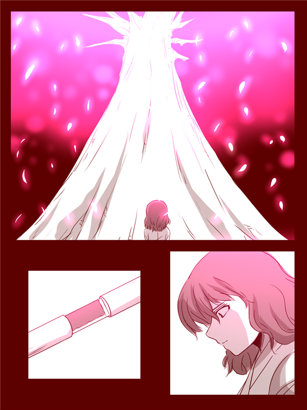 saigyouji yuyuko and saigyou ayakashi (touhou) drawn by amazon_(taitaitaira)