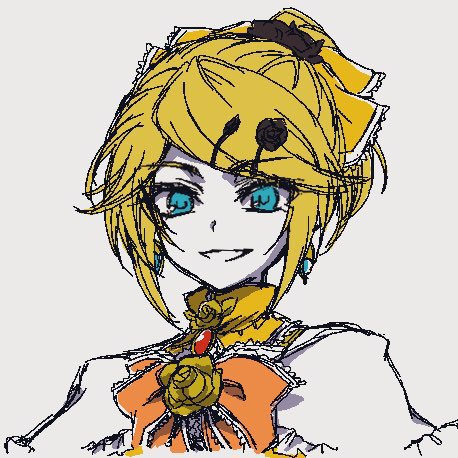 kagamine rin and riliane lucifen d'autriche (vocaloid and 2 more) drawn by rice_rice_2525