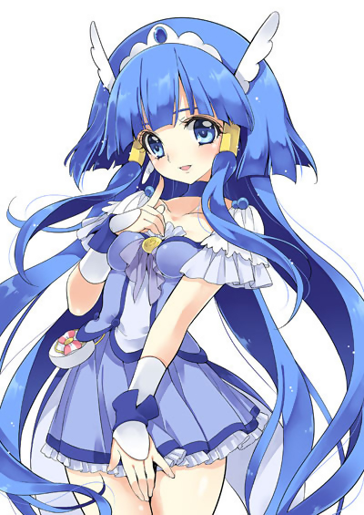 aoki reika and cure beauty (precure and 1 more) drawn by yukiwo