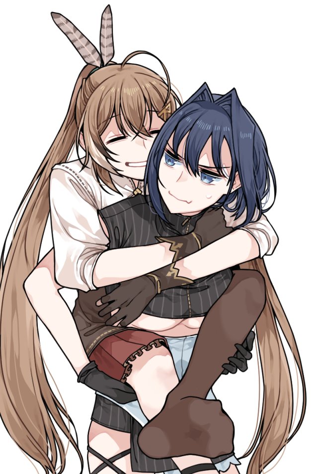ouro kronii and nanashi mumei (hololive and 1 more) drawn by clipe