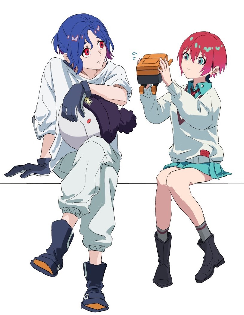 amate yuzuriha, haro, shuji ito, and conch (gundam and 1 more) drawn by o6nuqm