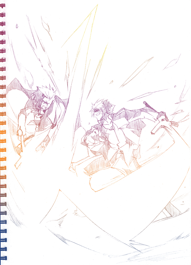 gilgamesh and archer (fate and 1 more) drawn by 10mo