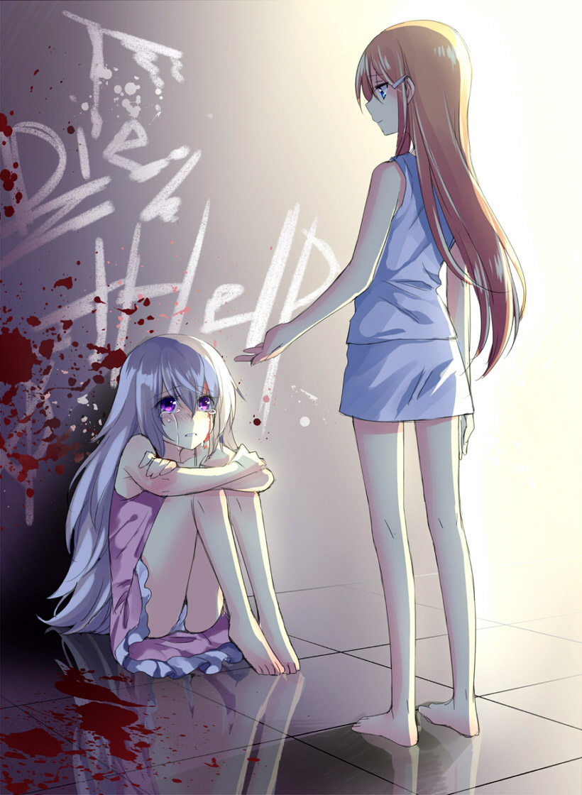 banba mahiru and hanabusa sumireko (akuma no riddle) drawn by mylovelydevil