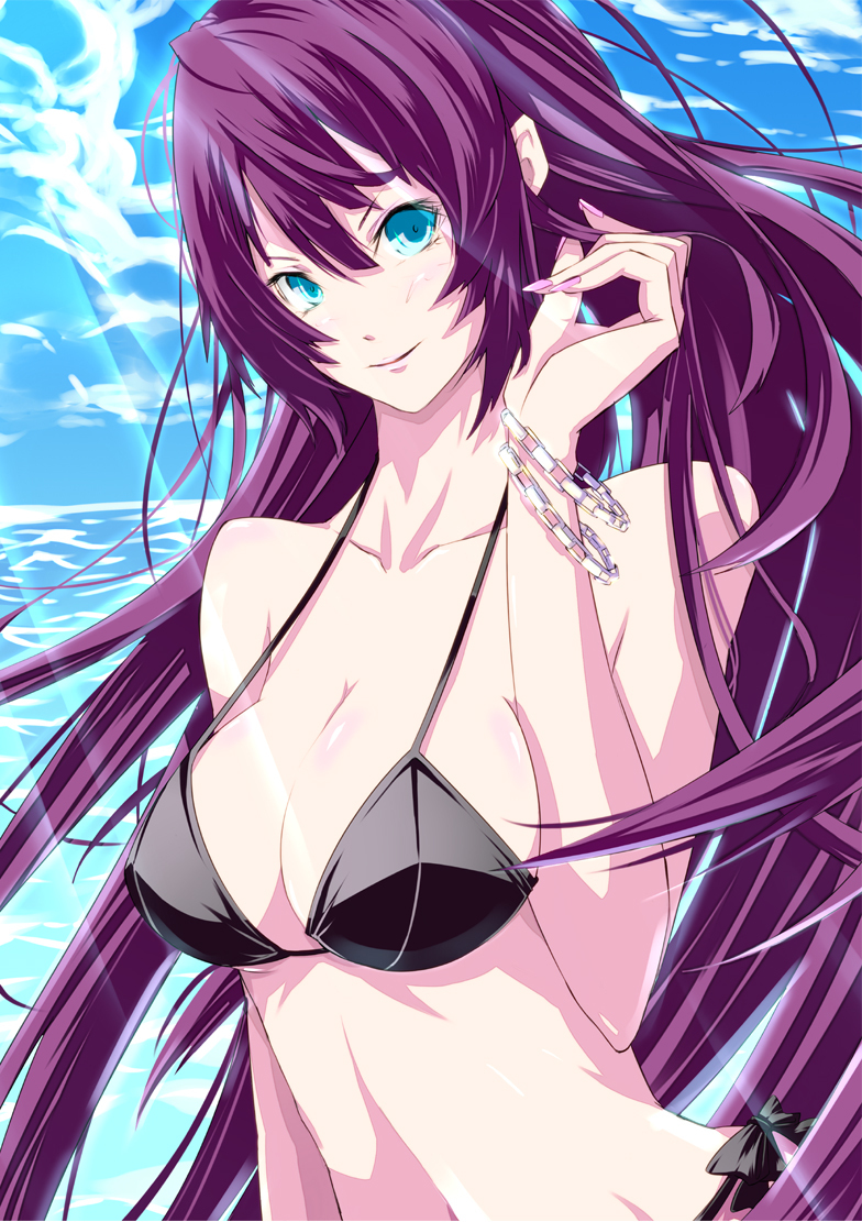 senjougahara hitagi (monogatari and 1 more) drawn by gyuufa