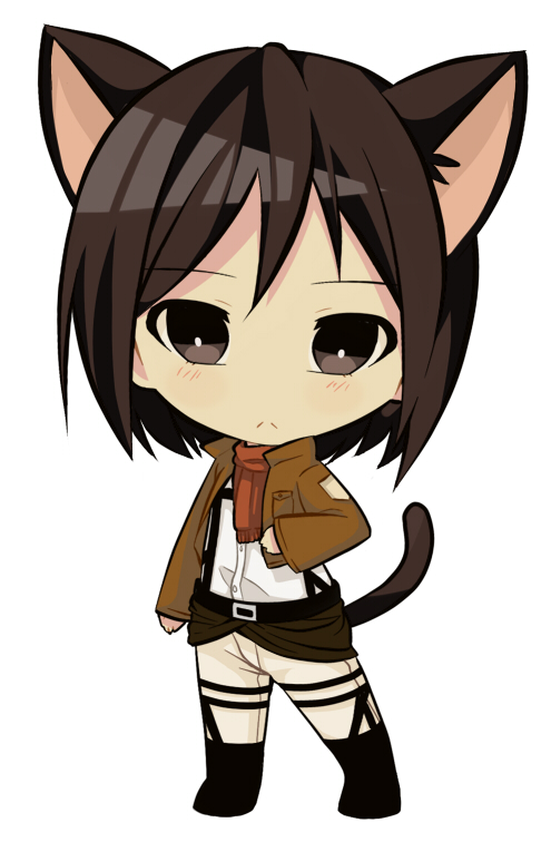 mikasa ackerman (shingeki no kyojin) drawn by melon_neko