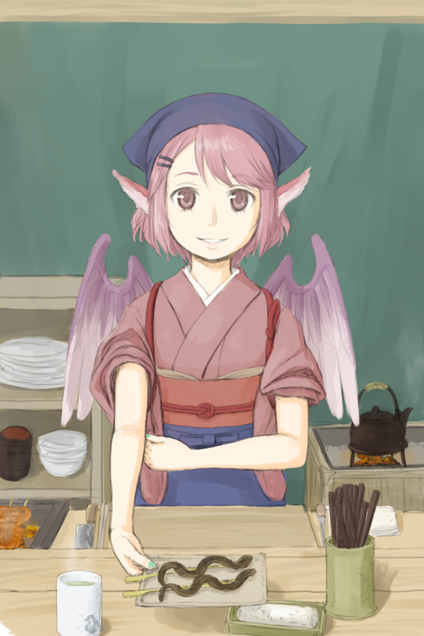 mystia lorelei and okamisty (touhou) drawn by kitano_(kitanosnowwhite)