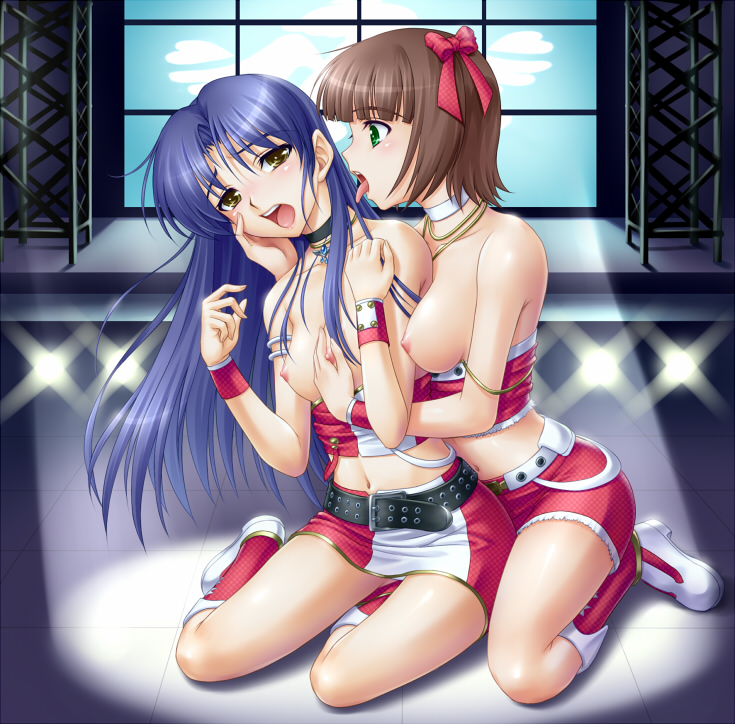 kisaragi chihaya and amami haruka (idolmaster and 1 more) drawn by amane_(funfun)