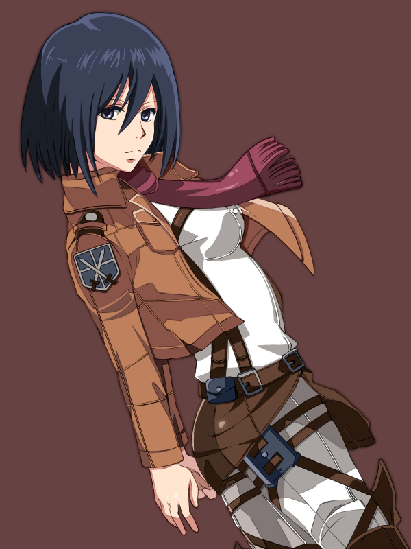 mikasa ackerman (shingeki no kyojin) drawn by li@_(rikku04)