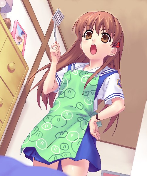 okazaki ushio and girl from the illusionary world (clannad and 1 more) drawn by zen_(kamuro)