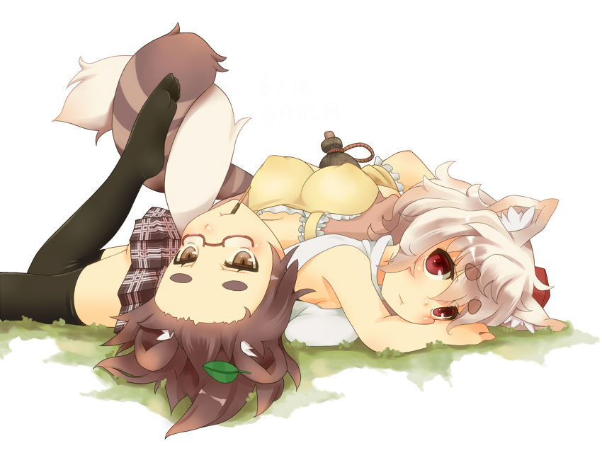 inubashiri momiji and futatsuiwa mamizou (touhou) drawn by 1_mutsuki