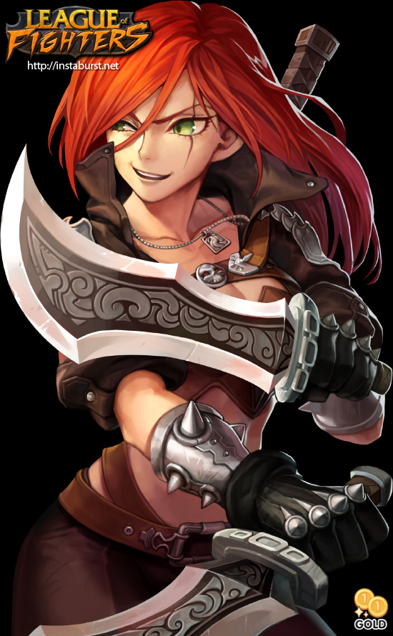katarina (league of legends) drawn by 2gold