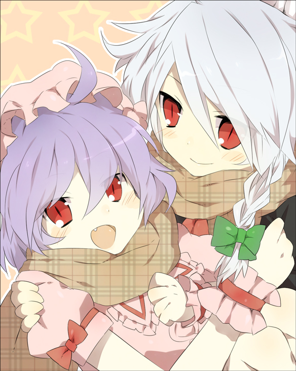 remilia scarlet and izayoi sakuya (touhou) drawn by yuzuha_(pixiv995595)
