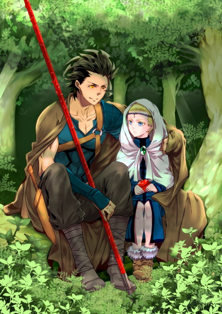diarmuid ua duibhne and kayneth el-melloi archibald (fate and 1 more) drawn by kurisu_mkdan