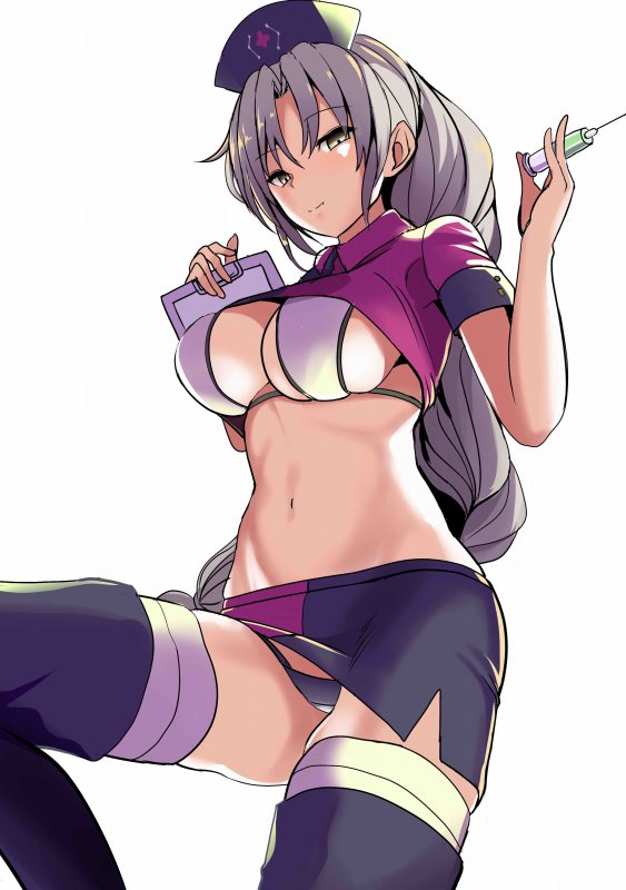 yagokoro eirin and florence nightingale (touhou and 2 more) drawn by amisu