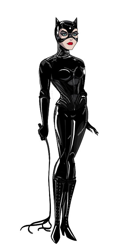 catwoman and selina kyle (dc comics and 2 more) drawn by alexbadass