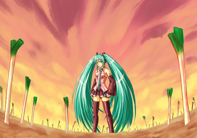 hatsune miku (fate and 2 more) drawn by inusurvivor