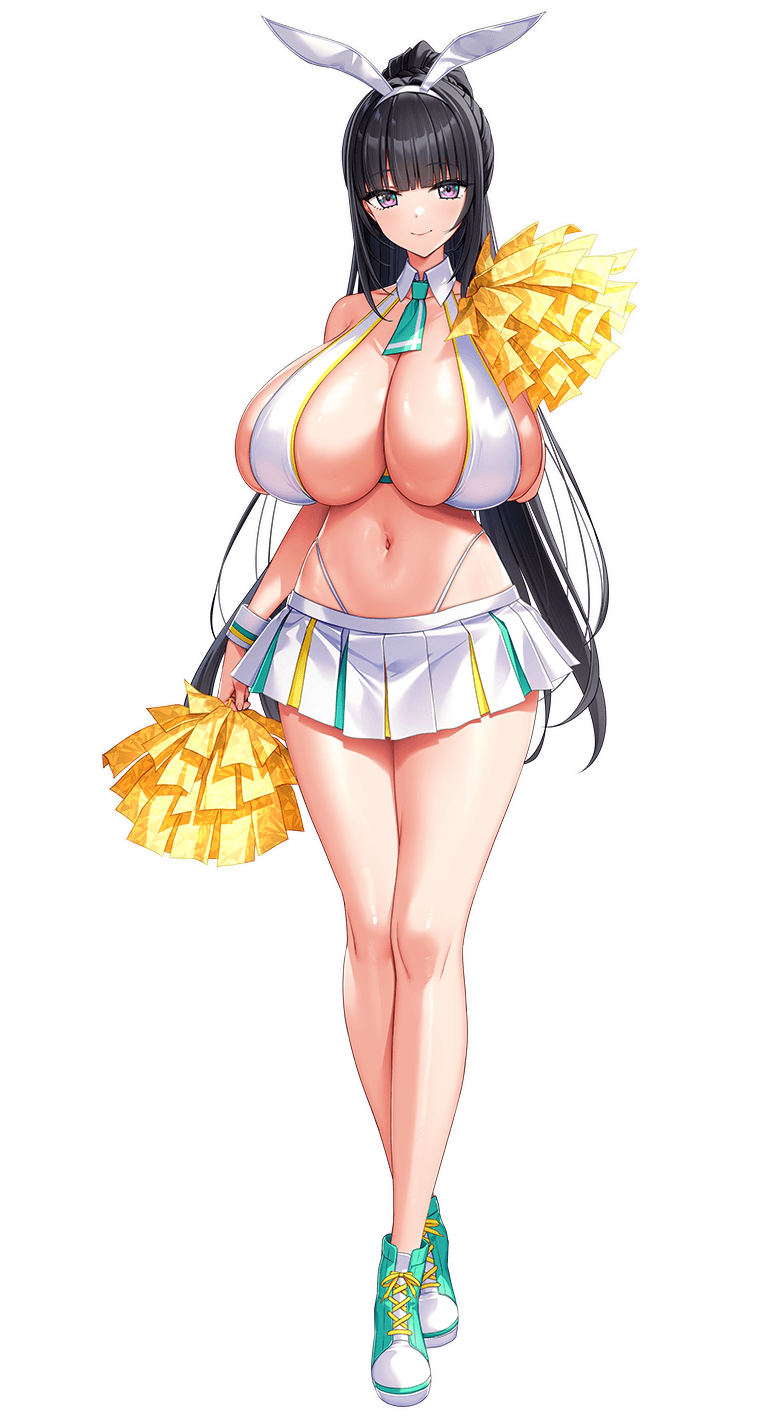 chichizaki momina (motto! haramase! honoo no oppai isekai oppai bunny gakuen!) drawn by derauea