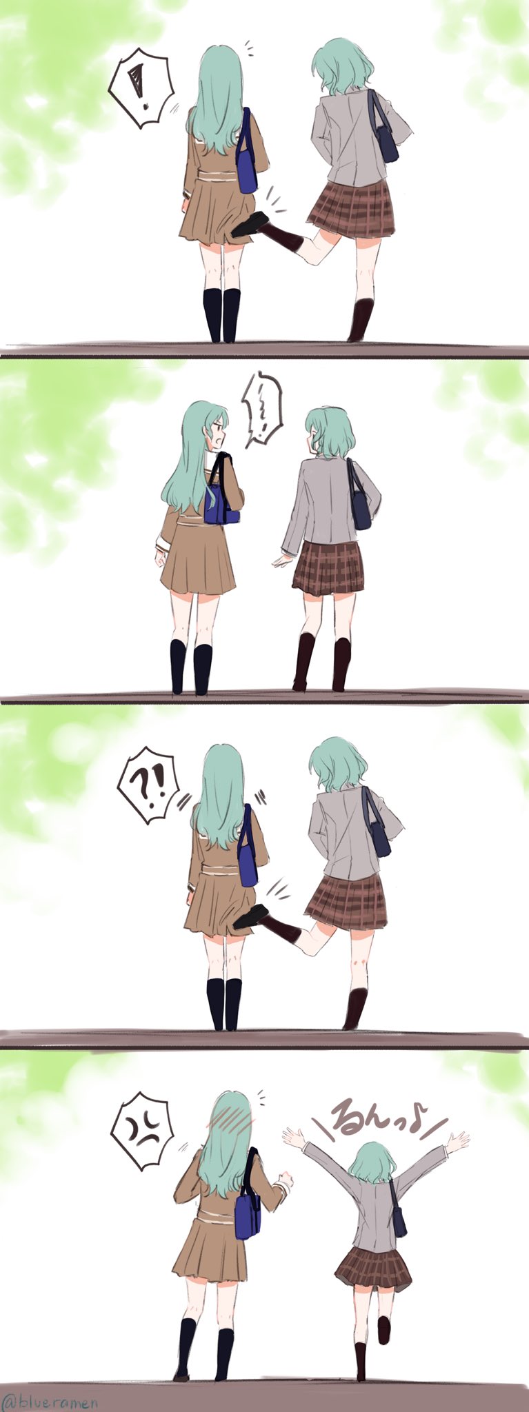 hikawa sayo and hikawa hina (bang dream! and 1 more) drawn by xin_(blueramen)
