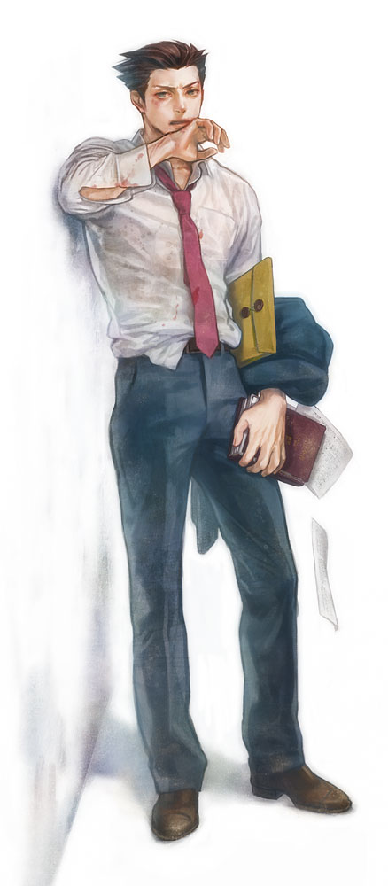 phoenix wright (ace attorney) drawn by a_k_i