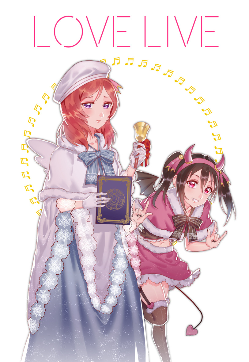 nishikino maki and yazawa nico (love live! and 2 more) drawn by majiang