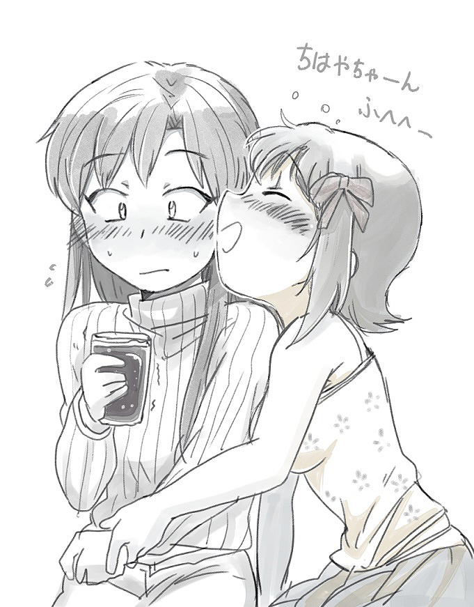 kisaragi chihaya and amami haruka (idolmaster) drawn by tsubobot
