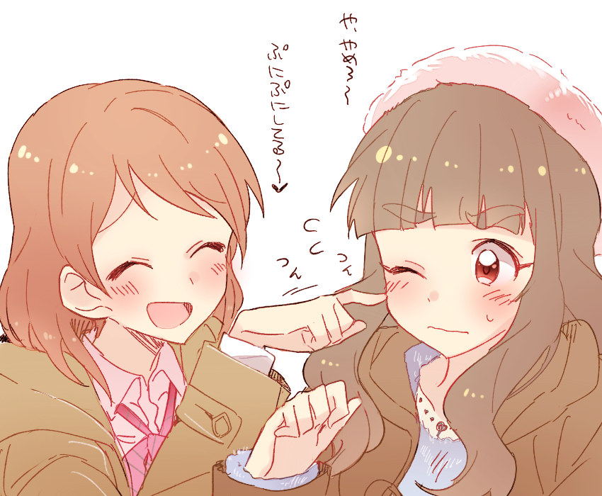 hojo karen and kamiya nao (idolmaster and 1 more) drawn by 6_(yuchae)