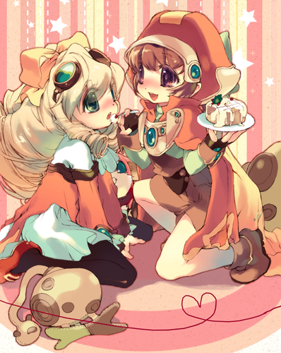 maria balthasar and marguerite fatima (xenogears) drawn by sagano_aoi