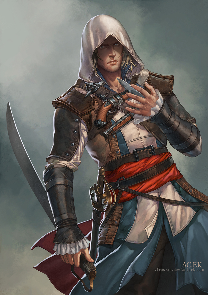 edward kenway (assassin's creed and 1 more) drawn by virus-ac74