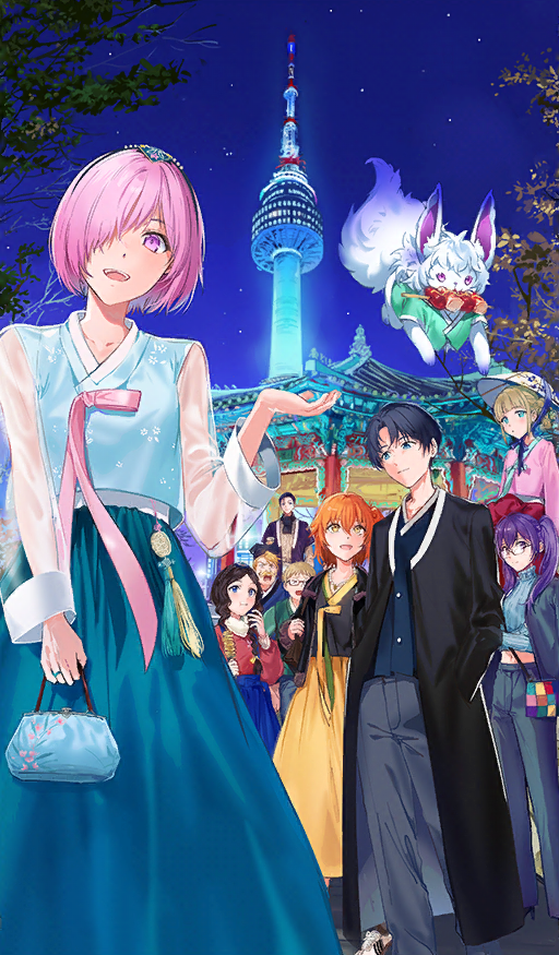 mash kyrielight, fujimaru ritsuka, fou, leonardo da vinci, sion eltnam, and 6 more (fate and 1 more) drawn by dangmill
